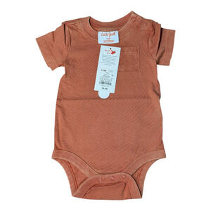 Cat & Jack-Short Sleeve - Baby One Piece-Cinnamon Color- Size 0-3M - new w/tags